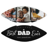 Beste papa ooit Fotocollage Modern Zwart American Football (Panelen)