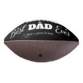 Beste papa ooit Fotocollage Modern Zwart American Football (Gedraaid 270)