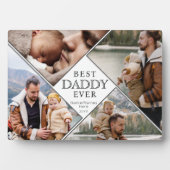 Beste papa ooit fotocollage papa Keepsake Custom Fotoplaat (voorkant)