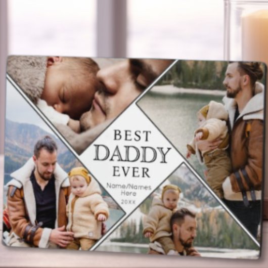 Beste papa ooit fotocollage papa Keepsake Custom Fotoplaat
