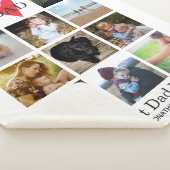 Beste papa ooit fotocollage Vaderdag Verjaardag Sherpa Deken (3/4)