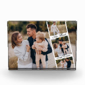 Beste papa ooit fotorol collage gepersonaliseerd fotoblokken (Voorkant)