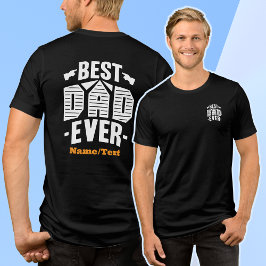 Beste papa ooit Funny Fathers Day Mannen Tshirts🖨 Tri-Blend Shirt