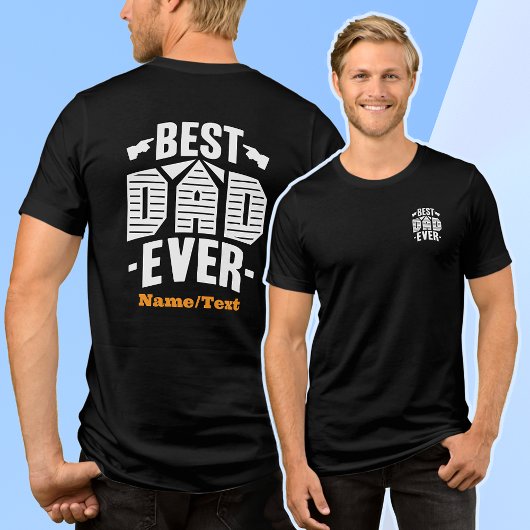 Beste papa ooit Funny Fathers Day Mannen Tshirts🖨 Tri-Blend Shirt
