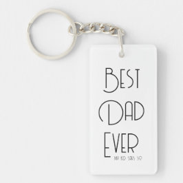Beste Papa Ooit Funny Vaderdag Sleutelhanger