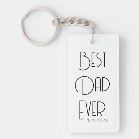 Beste Papa Ooit Funny Vaderdag Sleutelhanger (Voorkant)