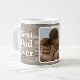 Beste papa ooit Gedistresseerd rustieke lichte hou Grote Koffiekop