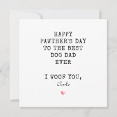 Beste Papa Ooit Gefeliciteerd Vaderdag Van De Hond Kaart (Voorkant)