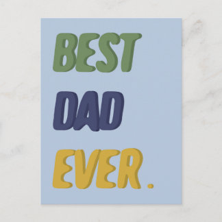 Beste Papa Ooit Gelukkige Vaderdag Gelukkige Verja Briefkaart