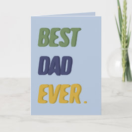 Beste Papa Ooit Gelukkige Vaderdag Gelukkige Verja Kaart