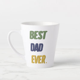 Beste Papa Ooit Gelukkige Vaderdag Gelukkige Verja Latte Mok