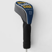 Beste Papa Ooit | Gelukkige Vaderdag Golfheadcover (Schuin)