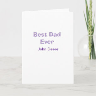 Beste papa ooit gelukkige vaderdag naam paars eenv kaart