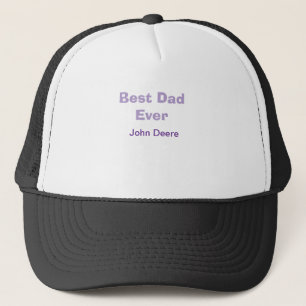 Beste papa ooit gelukkige vaderdag naam paars eenv trucker pet