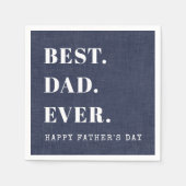 Beste papa ooit Gelukkige Vaderdag Servet (Voorkant)