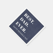 Beste papa ooit Gelukkige Vaderdag Servet (Hoek)