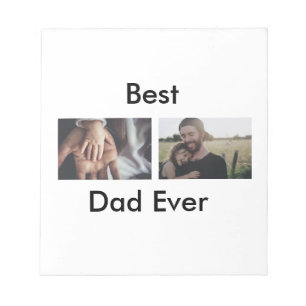 beste papa ooit gelukkige vaderdag voeg jouw foto notitieblok