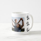 Beste papa ooit gepersonaliseerd 1 foto koffiemok (Voorkant rechts)