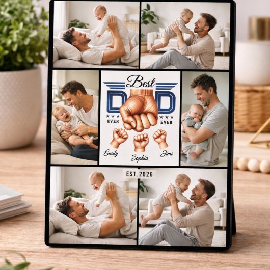 Beste Papa Ooit Gepersonaliseerd | Aangepaste Vade Fotoplaat