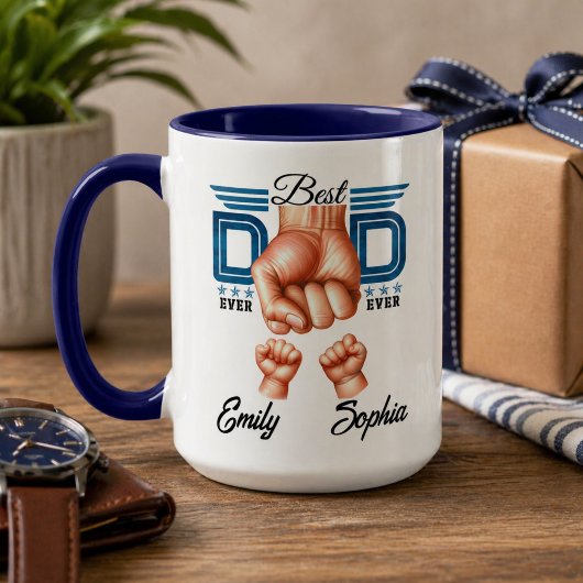 Beste papa ooit gepersonaliseerd | Douane Vaderdag Mok