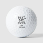 BESTE PAPA Ooit Gepersonaliseerd Golfballen (Voorkant)