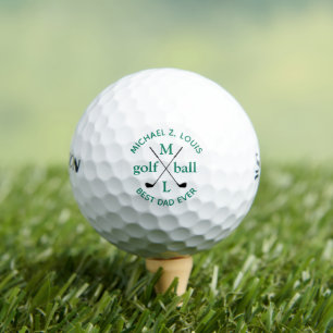 BESTE PAPA OOIT gepersonaliseerd monogram Golfballen