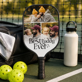 Beste papa ooit gepersonaliseerd pickleball paddle