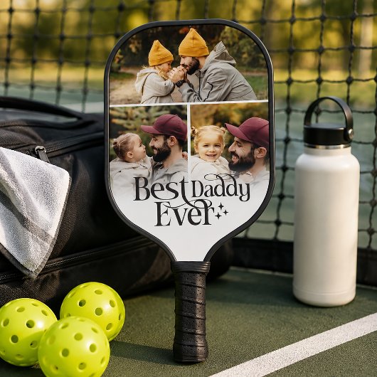 Beste papa ooit gepersonaliseerd pickleball paddle