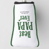 Beste Papa Ooit Gepersonaliseerde Aangepaste Kleur Golfheadcover (Draai 90)