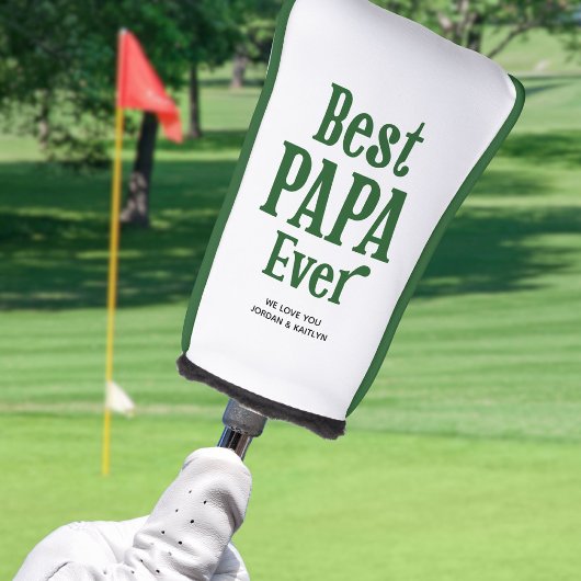Beste Papa Ooit Gepersonaliseerde Aangepaste Kleur Golfheadcover