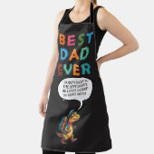 Beste papa ooit Gepersonaliseerde dinosaurus Vader Schort (Insitu)