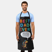 Beste papa ooit Gepersonaliseerde dinosaurus Vader Schort (Gedragen)