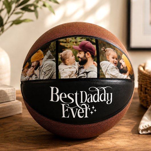 Beste papa ooit Gepersonaliseerde foto Basketbal