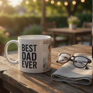 Beste papa ooit Gepersonaliseerde foto  Espresso Kop