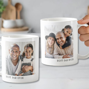 Beste Papa Ooit Gepersonaliseerde Foto Koffiemok