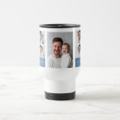 Beste papa ooit Gepersonaliseerde foto Reisbeker (Center)