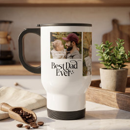 Beste papa ooit Gepersonaliseerde foto Reisbeker