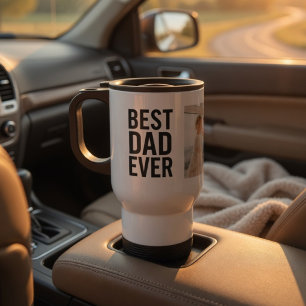 Beste papa ooit Gepersonaliseerde foto  Reisbeker