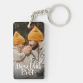 Beste Papa Ooit Gepersonaliseerde Foto Sleutelhanger (achterkant)