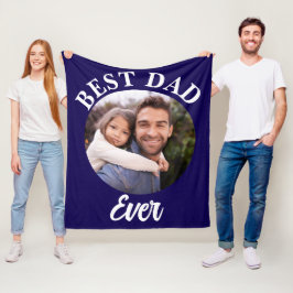 Beste papa ooit gepersonaliseerde foto template fleece deken