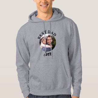 Beste papa ooit gepersonaliseerde foto template hoodie