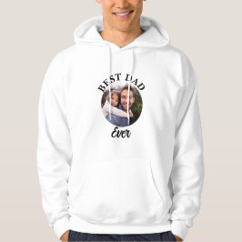 Beste papa ooit gepersonaliseerde foto template hoodie