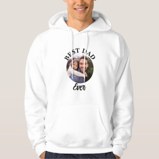 Beste papa ooit gepersonaliseerde foto template hoodie