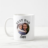 Beste papa ooit gepersonaliseerde foto template koffiemok (Links)