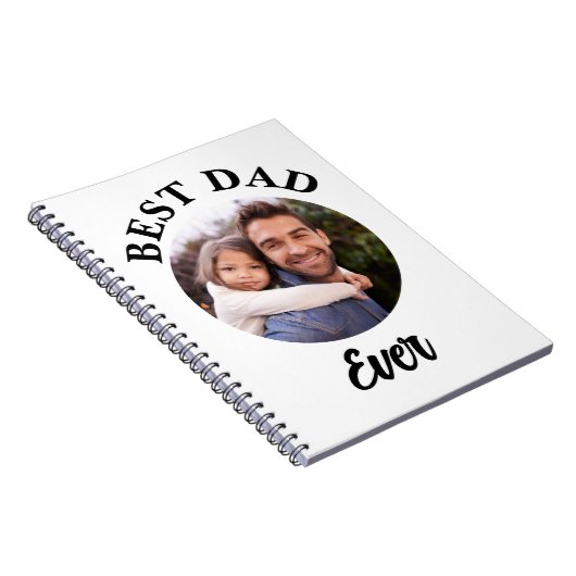 Beste papa ooit gepersonaliseerde foto template notitieboek (Rechterzijde)