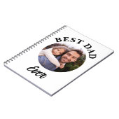 Beste papa ooit gepersonaliseerde foto template notitieboek (Linkerzijde)