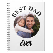 Beste papa ooit gepersonaliseerde foto template notitieboek (Voorkant)