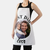 Beste papa ooit gepersonaliseerde foto template schort (Insitu)