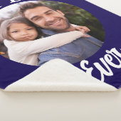 Beste papa ooit gepersonaliseerde foto template sherpa deken (3/4)