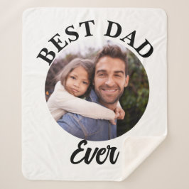 Beste papa ooit gepersonaliseerde foto template sherpa deken